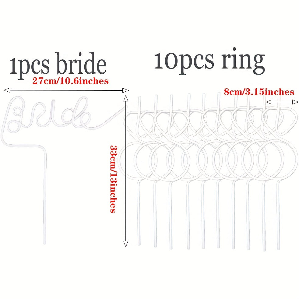 Bride To Be Bachelorette Party Straws