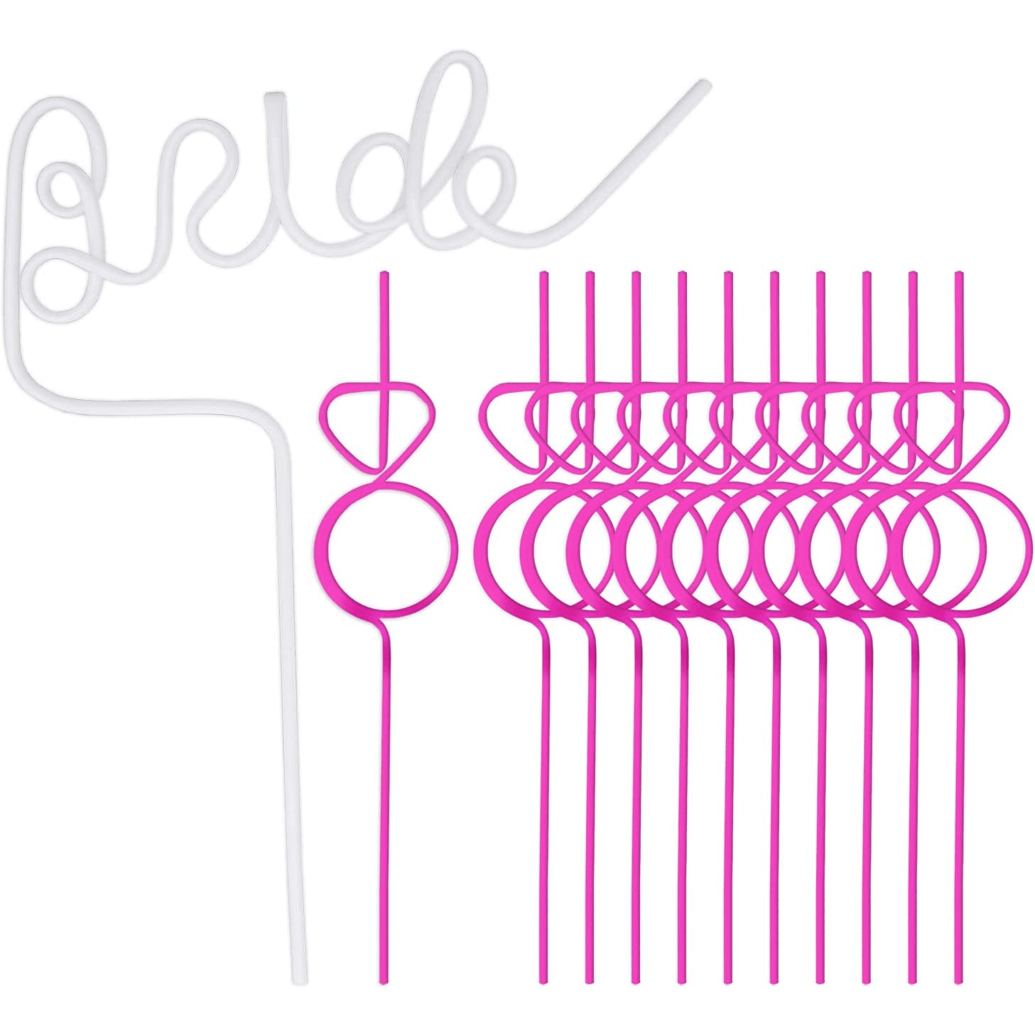 Bride To Be Bachelorette Party Straws