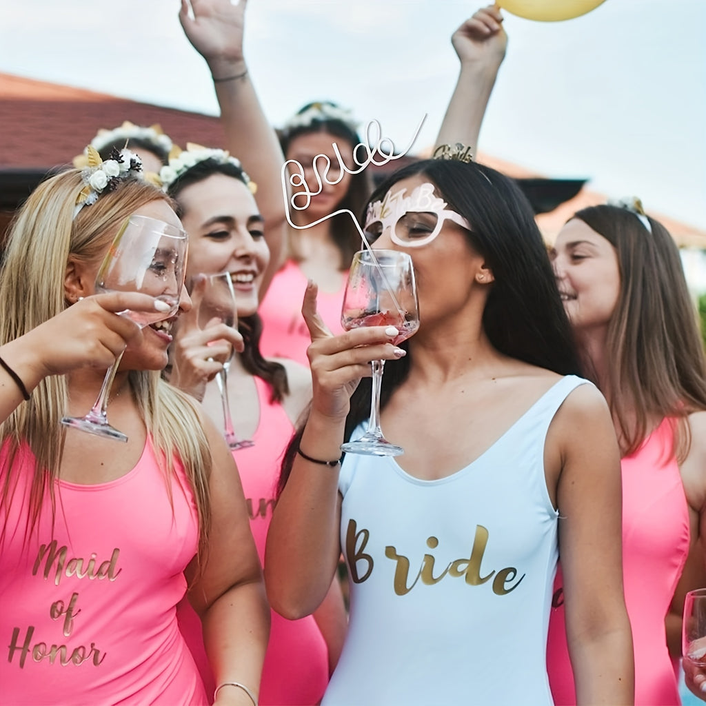Bride To Be Bachelorette Party Straws