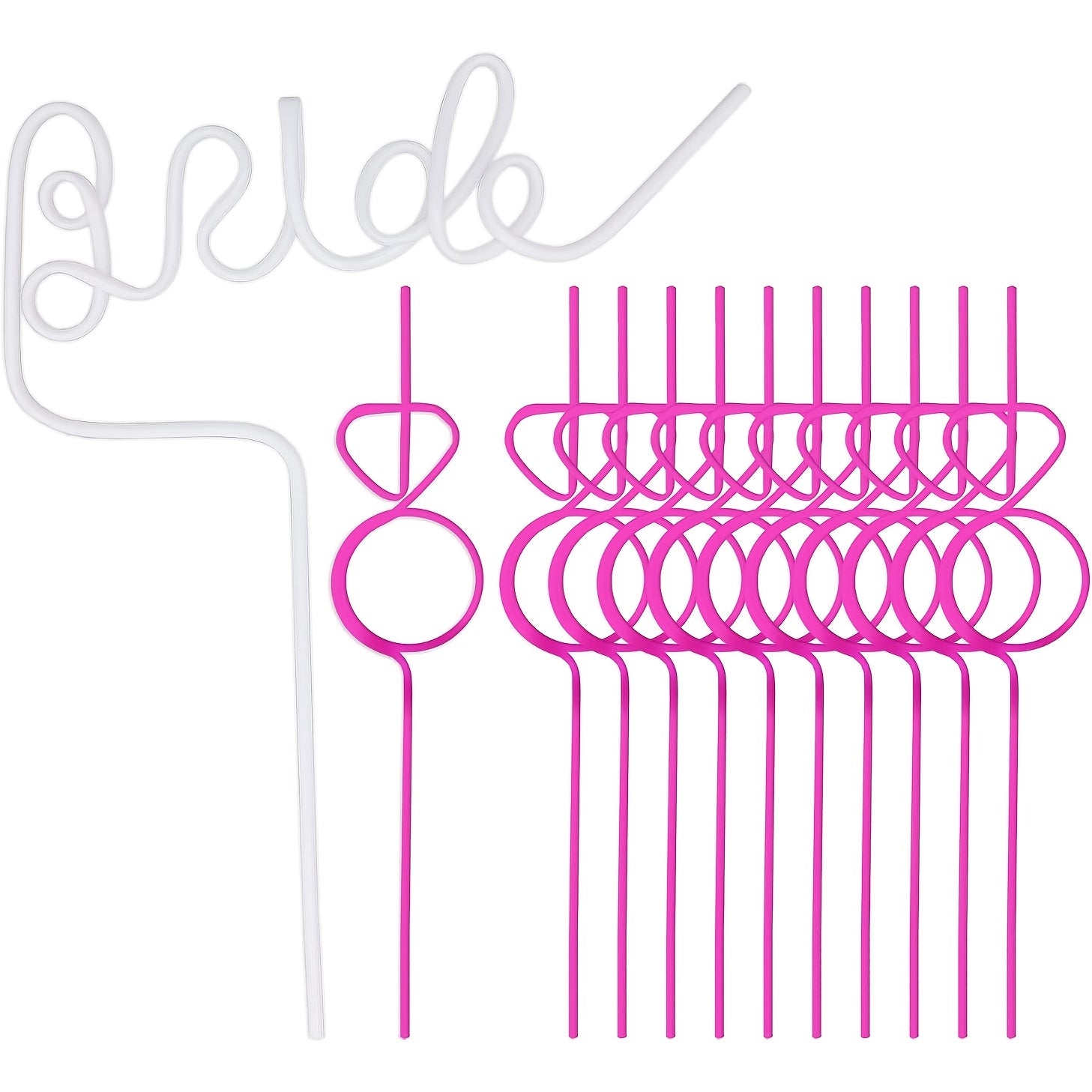 Bride To Be Bachelorette Party Straws