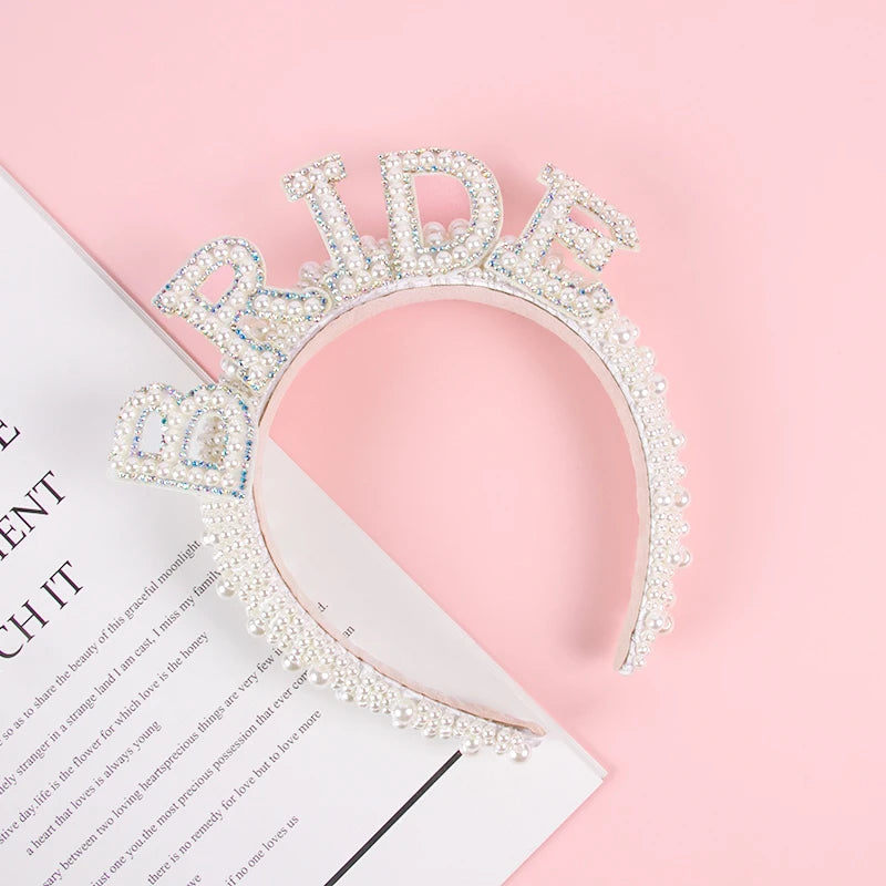 Bride headband and veil accessory