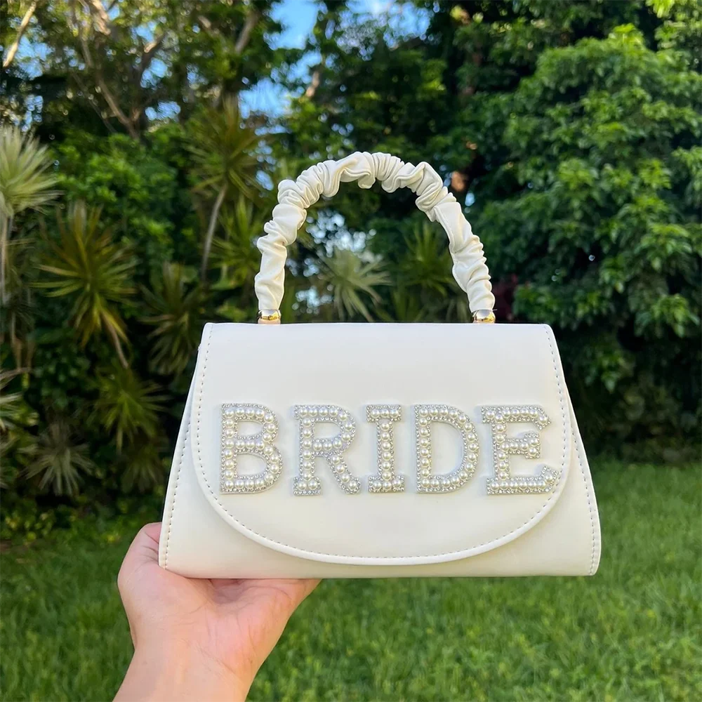 White Bride Pearl Purse