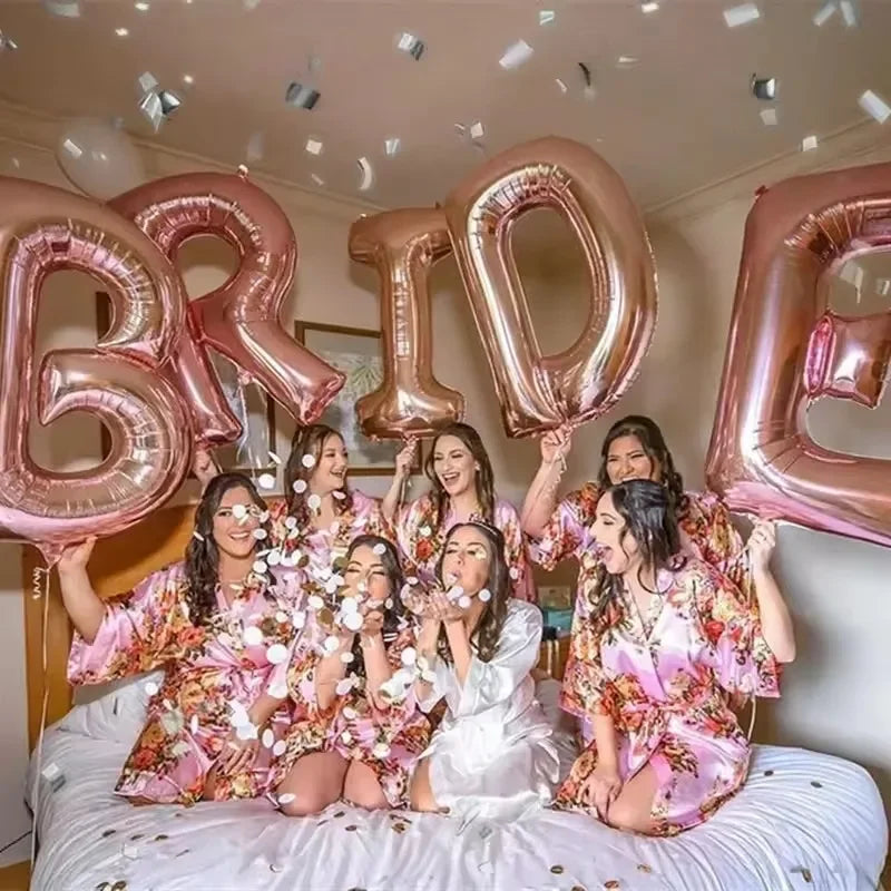 5Pcs Rose Gold Bachelorette Party Decorations