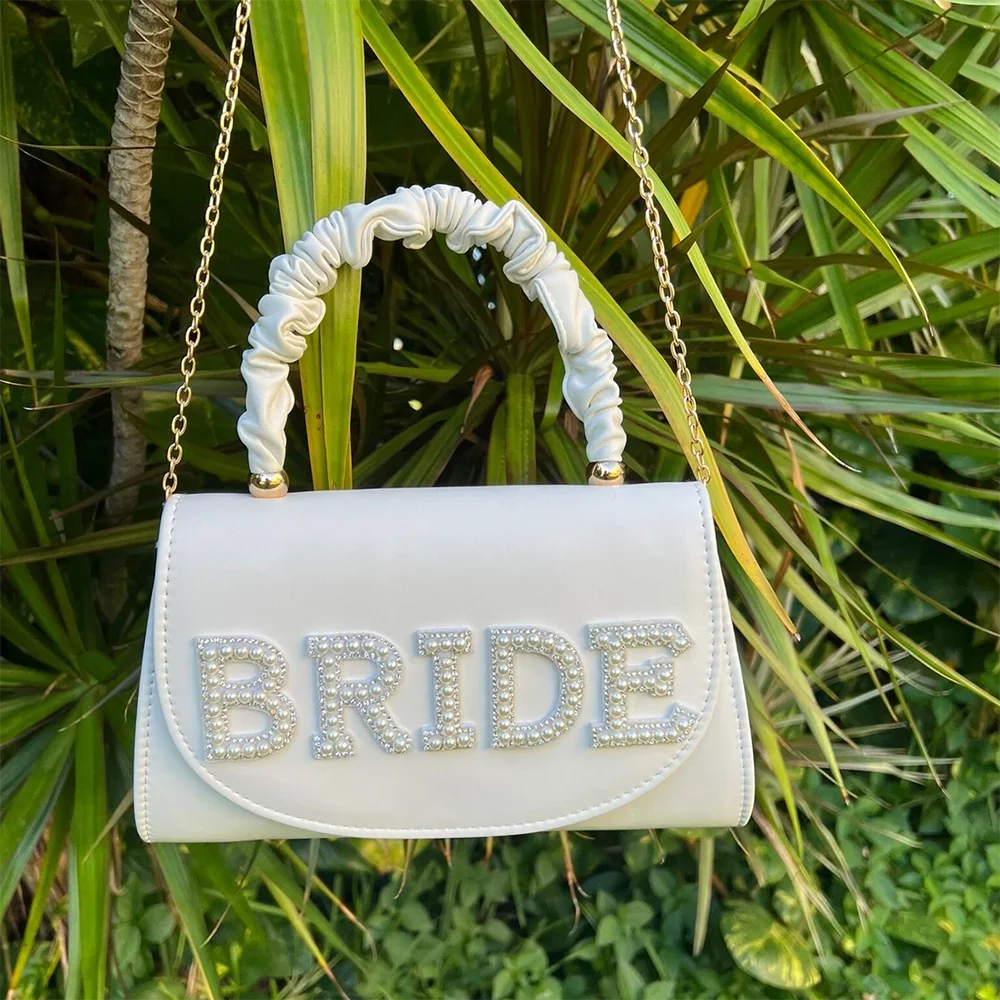 White Bride Pearl Purse