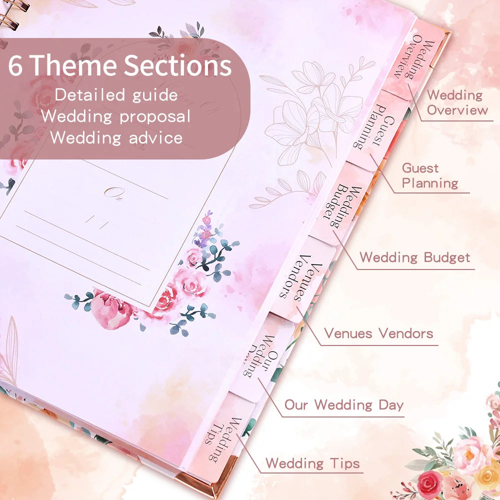 Wedding Planner for Bride- wedding budget tips included (132 pages)