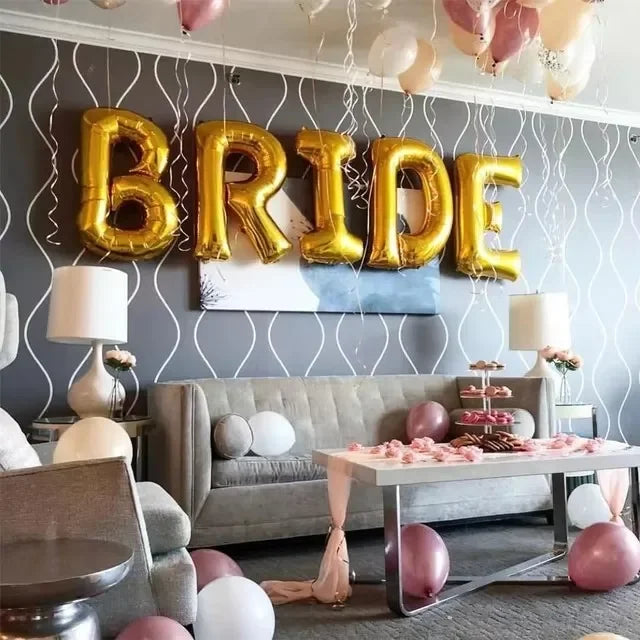 5Pcs Rose Gold Bachelorette Party Decorations