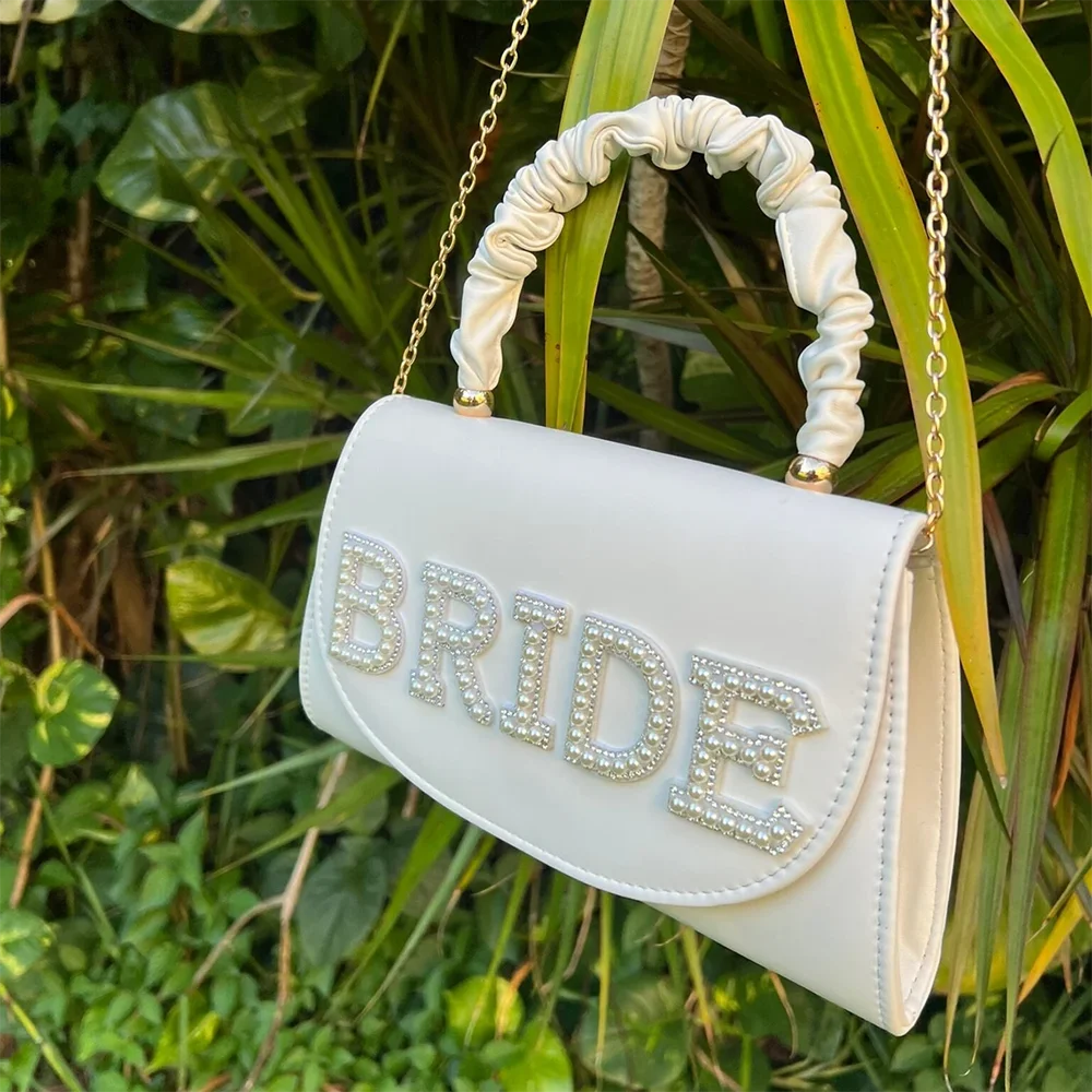 White Bride Pearl Purse