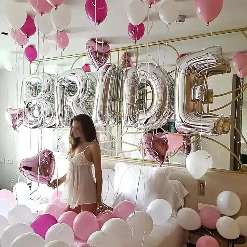 5Pcs Rose Gold Bachelorette Party Decorations
