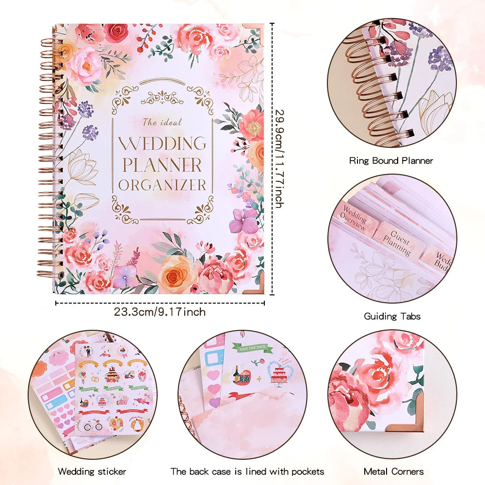 Wedding Planner for Bride- wedding budget tips included (132 pages)
