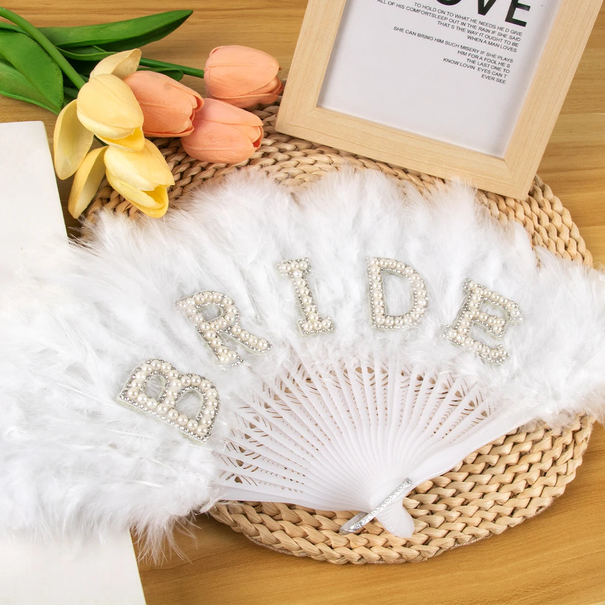 Bride Feather Fan